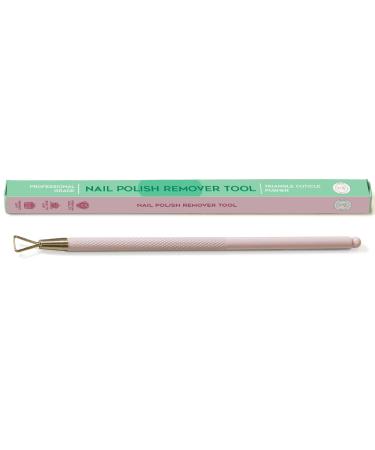 Malva Belle Gel Nail Polish Remover Tool & Triangle Cuticle Pusher - Remove Nail Polish - Stainless Steel - Stocking Fillers Women - Cleaner & Nail Scraper for Gel UV & Shellac Nails - Use w/Acetone Pastel lilac