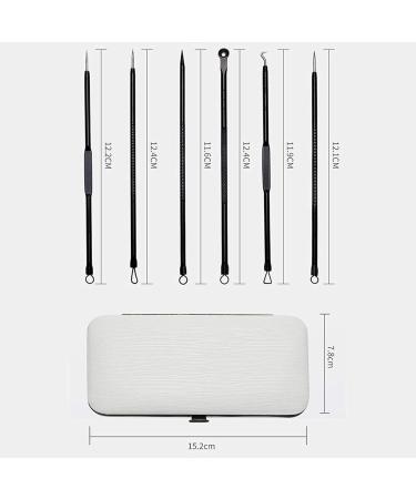 Funien Acne Blackhead Tweezer Puller 11 Pieces Comedone Extractor Tool Black Spot Removal with Case - Buy Online on GoSupps.com