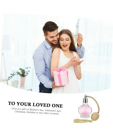 MAGICLULU Perfume Bottle Silicone Ear Covers Perfume Pump Sprayer Makeup Perfume Barber Station Organizer Refillable Crystal Perfume Short Spray Bottle Vintage Glass - Buy Online on GoSupps.com