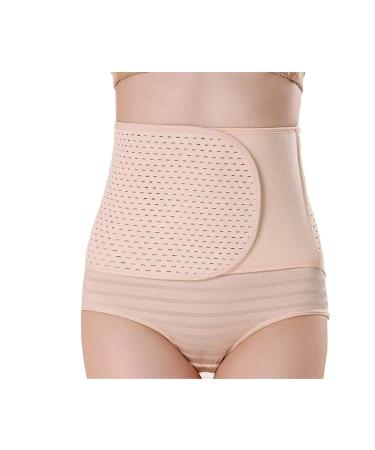 QUUPY Postpartum Belly Wrap Belt Band Women Body Shaper Abdominal Binder Postnatal Belly Waist Slim Band Breathable Elastic Postpartum Support Adjustable