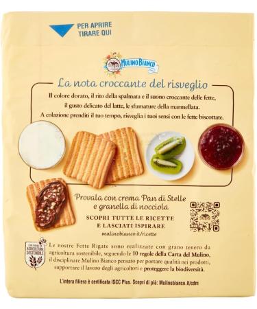  Italian Gourmet E.R. Mulino Bianco Biscottate Le fette rigate Lot de 6 biscuits rusks 315 g + pulp Gourmet italienne 400 g - Buy Online on GoSupps.com