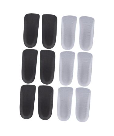 6 Pairs Insole Wearable Heel Cushion Heel Pad Height Increased Cushion Heel Protector Height Increase Socks Increase Lifting Socks Foot Protection Pad Heel Support Pad