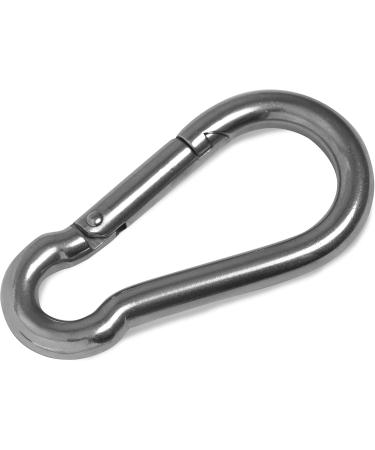 HeavyTool Stainless Steel Carabiner Hook 120x11mm (2 pcs) | V4A AISI316 Fire Brigade Gear | Durable Niro Inox for International Shipping - Buy Online on GoSupps.com
