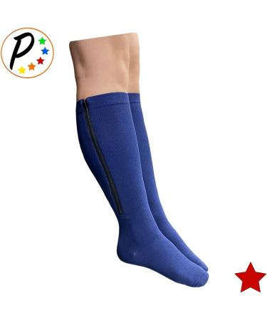 Shop Presadee Original Navy 20-30 mmHg Compression Stockings with Zipper - Comfortable Support for Health & Wellness - Buy Online on GoSupps.com