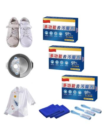 Japan Universal Stain Removal Cube Universal Stain Removal Cube Tablets Universal Stain Removal Cube for Pots and Pan Japanese Universal Decontamination Cube (3PCS)