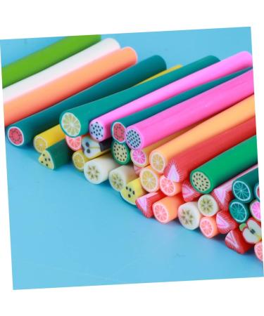 Healeved 50pcs Diy Nail Art Braiding Toy Stickers Homemade Canes 3d Nail Sticker Canes Sticks Nail Art Tips Decoration Diy Manicure Supplies Nail Decor Scrapbooking Accessories Polymer Clay - Buy Online on GoSupps.com