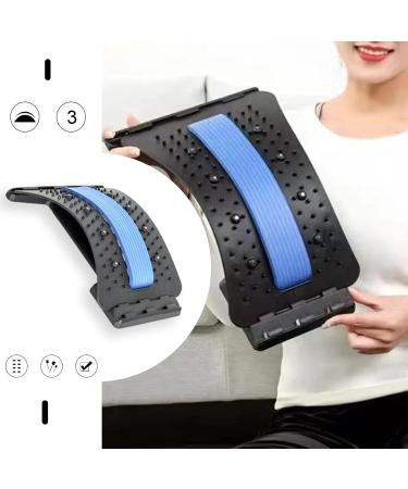 Back Pain Corrector Back Stretcher Lumbar Traction Device for Pain Relief Lightweight Portable Back Pain Corrector Herniated Disc Treatment Tool Blue One Size One Size Blue - Buy Online on GoSupps.com