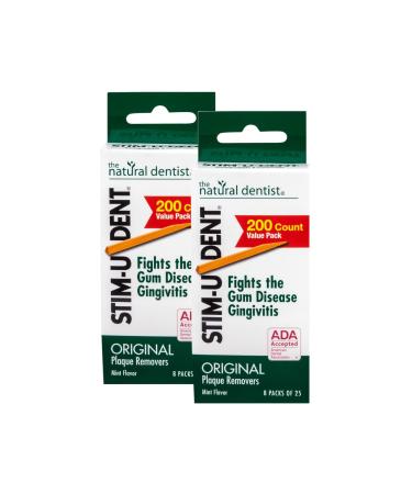 STIM-U-DENT Plaque Removers Value Pack Mint 8 pk 25 ea (Pack of 2)