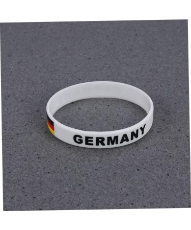 Besportble 10 Set Germany Silicone Bracelet - Robust Germany Flag Sports Bracelet - Perfect Football Fan Souvenir & Gift - Buy Online on GoSupps.com
