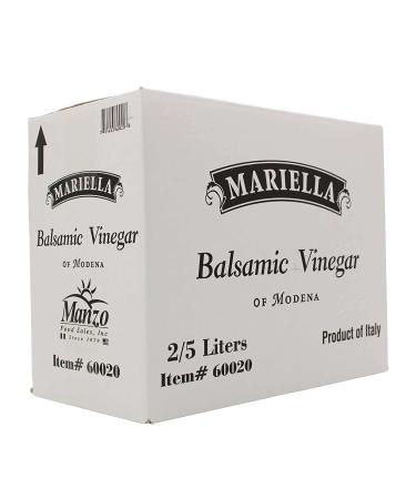 Premium Aged Balsamic Vinegar of Modena IGP Certified - 5L (169 fl oz) Mariella - Product of Italy - Bulk Packaging for Restaurants & Home Use - Buy Online on GoSupps.com