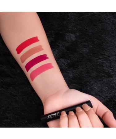 RENE E Very Matte Pack of 4 Lipsticks | Intense Color Payoff & Long-Lasting Formula - Shop Internationally - Buy Online on GoSupps.com