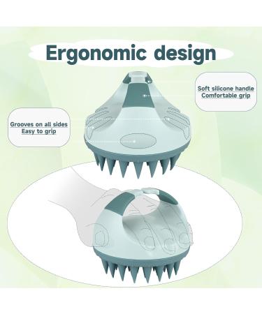Silicone Scalp Massage Brush for Relaxation & Hair Growth | Dandruff Removal Shampoo Brush - International Shipping Available - Buy Online on GoSupps.com