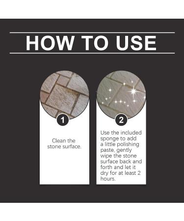 Stone Stain Removers Polishing Cream Granites and Marble Cleaner with Sponges for Home Renovators and Builder - Buy Online on GoSupps.com