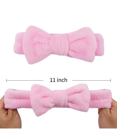 AMCAMI Spa Headband Set - Coral Fleece Makeup and Washing Face Headbands for Women - Non-Slip Elastic Hairlace - 8PCS - Buy Online on GoSupps.com