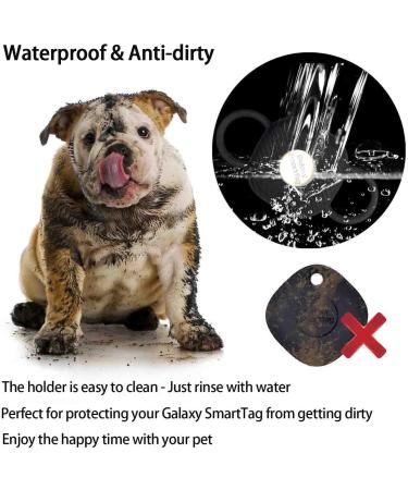 SmartTag Dog Collar Holder 2 Pack Cat GPS Case Compatible with Samsung Galaxy SmartTag+ Plus Tracker Soft Silicone Anti-lost Tile Mate Pet Locator Necklace Protective Cover Puppy Harness Belt Loop - Buy Online on GoSupps.com