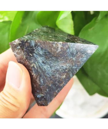 5cm Crystal Pyramid Natural Astrophyllite Garnet Quartz Point Gem Stone Minera Beautiful Crystal Ornaments Chakra Reiki Balancing - Buy Online on GoSupps.com