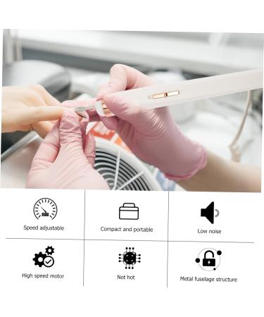 Ipetboom 1 Set Nail Polisher Plastic Grinder White Cordless 16.5x1.5cm White - Buy Online on GoSupps.com