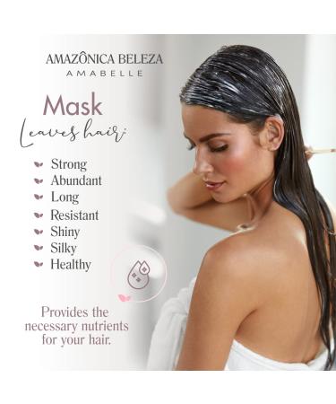 AMAZONICA BELEZA Purify Hair Mask Amabelle 300g/10.0 Fl Oz - Anti Hair Fall & Oiliness Treatment - Buy Online on GoSupps.com