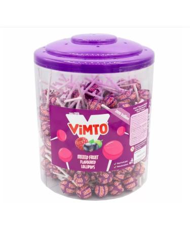 Vimto Original Mixed Fruit Flavoured Lollipops (Jar of 200)