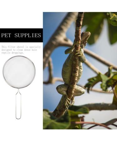BESPORTBLE 2pcs Pet Sand Shovel Sand Filter Mesh Reptile Sand Shovel Sieve Filter Pet Supplies Reptile Supplies Reptile Cleaning Tool Filter Shovel Stainless Steel Filter 26x14cmx2pcs Silverx2pcs - Buy Online on GoSupps.com
