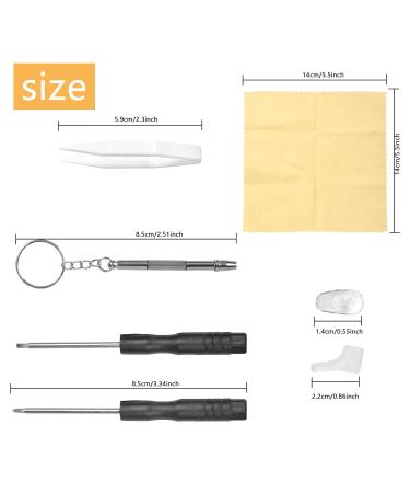 500-Piece Glasses Repair Kit | Mini Screwdriver Nose Pads & Tools for Glasses Sunglasses & Jewelry - Buy Online on GoSupps.com
