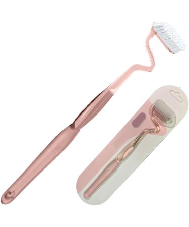 Ergonomic Soft Bristle Toothbrush for Adults - Red Manual Replacement with Tongue Cleaner | Ideal for Gum Care - Buy Online on GoSupps.com