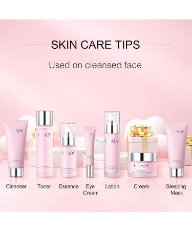 O KADY 7-In-1 Skincare Gift Set | Facial Cleanser Toner