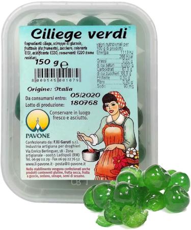 Peacock GR 150 Green Cocktail Cherries Green Cherries for Sweet Ice Cups and Long Drinks - Buy Online on GoSupps.com