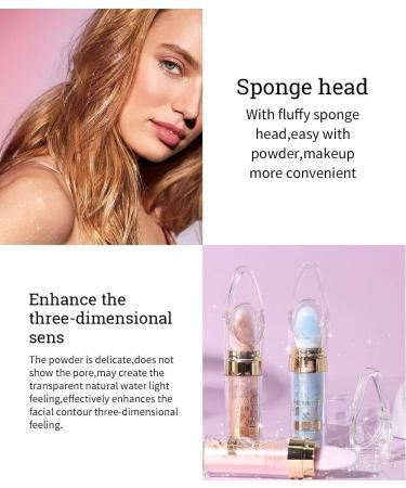 PICKX Body Shining Powder Stick Fairy Powder Fairy Powder Shining Powder Fairy Powder Fairy Powder White Moonlight Powder Fairy Makeup Highlights Patch Powder (02#Pink) - Buy Online on GoSupps.com
