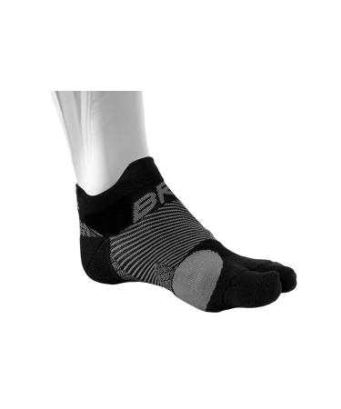 OS1st BR4 Bunion Relief Socks (1 Pair) with Split-Toe Design & Bunion pad Separates Toes Relieving Pain from bunions Tight Shoes Hallux valgus and Reduces Toe Friction Black Medium