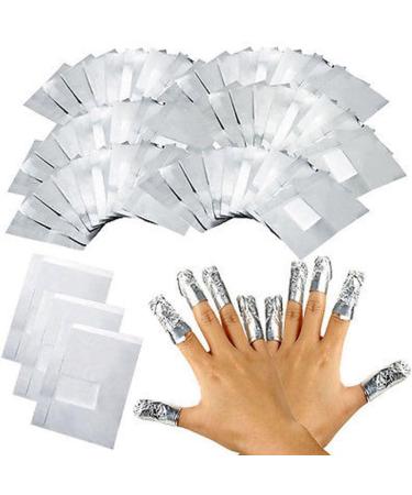 TQUXNGA 50 Aluminium Foil Nail Art Soak Off Acrylic Gel Polish Nail Wraps Remover - Buy Online on GoSupps.com