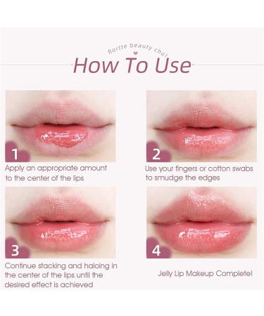 Flortte Heart-Shaped Jelly Lipstick (#03) - Moisturizing Lip Gloss for Sweet and Plump Lips - Buy Online on GoSupps.com