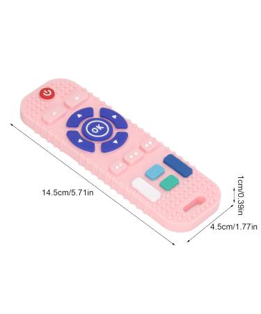 Baby Teething Toy TV Control | Educational Silicone Toy for Skill Development | Cartoon Texture | Outdoor Toy (Pink) - Buy Online on GoSupps.com