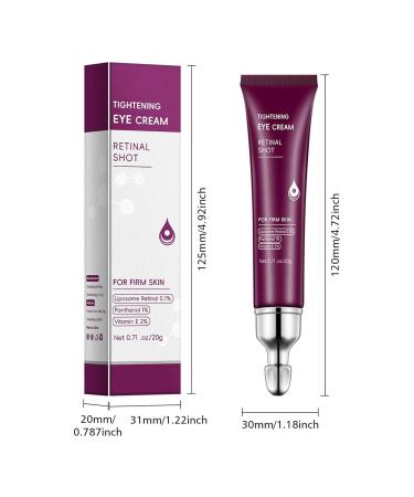 3 Pcs Retinol Eye Cream Anti Aging Under Eye Cream for Dark Circles Puffiness Wrinkles Fine Lines and Under-Eye Bags Deep Moisturizing & Firming for a Firm Smooth Youthful Look All Skin Types - Buy Online on GoSupps.com
