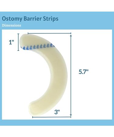 20PCS Ostomy Barrier Strips - Adhesive Flange Seal Extenders for Colostomy, Ileostomy, and Urostomy Bags - Buy Online on GoSupps.com