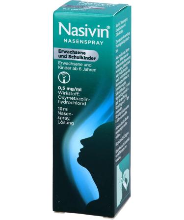 Nasivin Nasal Spray for Adults & Children | 10 ml | Fast Relief for Nasal Congestion - Buy Internationally - Buy Online on GoSupps.com