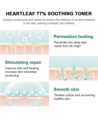 Heartleaf 77% Soothing Toner - Deep Moisture Balance & Purifying | Calming Hydrating Cruelty-Free & Vegan - Buy Online on GoSupps.com