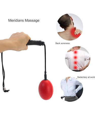 Adjustable Ball Hammer Massage Device - Pain Relief Deep Tissue Therapy & Improved Blood Circulation | High Flexibility & Non-Slip Handle - Buy Online on GoSupps.com