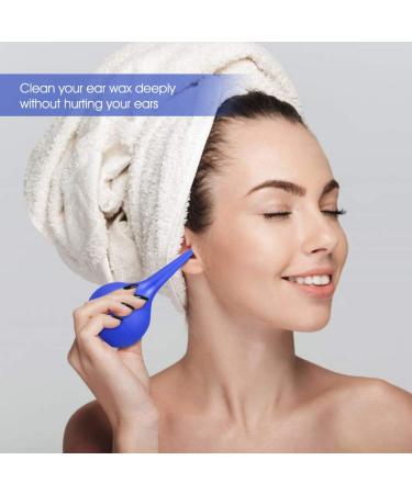 COHEALI Ear Cleaner 75ml Rubber Syringe Bulb | Ear Washing Suction Sucker | Earwax Remover (Blue) - Buy Online on GoSupps.com