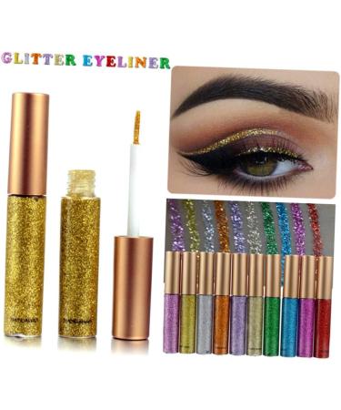 Didiseaon 10pcs Liquid Eyeliner Eye Shadow Eyeshadow Glitter Eyeliner Shinny Eyeliner - Buy Online on GoSupps.com