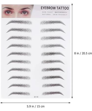 STOBAZA Lot de 2 Autocollants de Sourcils Effet Relief Noir Transfert Facile et Naturel Outil Maquillage Sourcils pour Hommes et Femmes et Look Instantan  - Buy Online on GoSupps.com