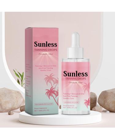  WJnflQN Self-Tanning Drops | Natural Tan for Face and Body - Gradual Tanning Effect Sunless Tan Complexion 60ml for Women and Men - Buy Online on GoSupps.com