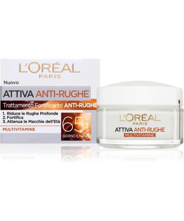 L'Or al Paris Active Anti-Wrinkle Face Cream Day and Night Fortifying Multivitamin Treatment for Mature Skin - 2 x 50ml Jars - Buy Online on GoSupps.com