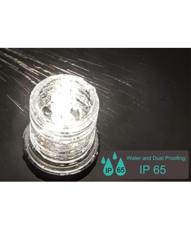 9 Foldable White LED Boat Stern and Anchor Light | 3 NM Visibility | Marine Navigation Light for Pontoon, Fishing Boats | 12-24V - Buy Online on GoSupps.com