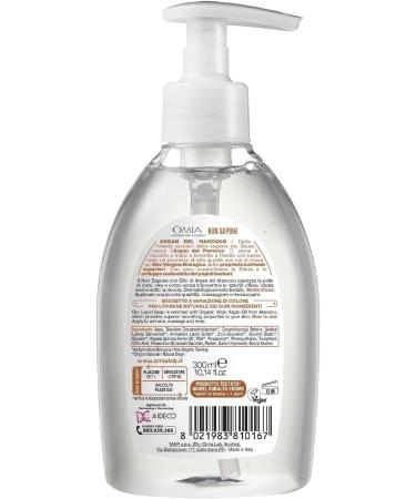 Omia Organic Eco-Soap with Moroccan Argan Oil Liquid for Hands and Face Elasticity Action Protection and Nourishing ... 300 ML (3 Packs) - Buy Online on GoSupps.com