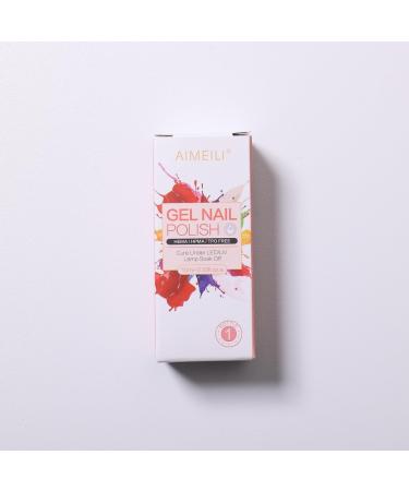AIMEILI Soak Off UV LED Temperature Colour Changing Chameleon Gel Nail Polish - Hot Pink to Glitter White (TC04) 10ml - Buy Online on GoSupps.com