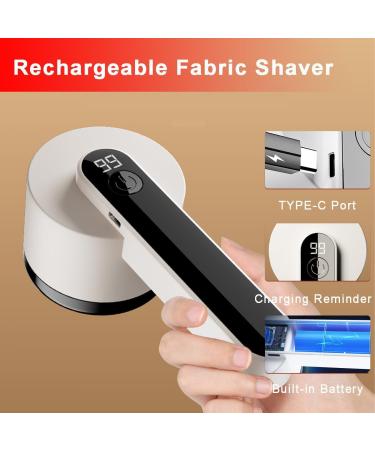 Rechargeable Fuzz Remover & Fabric Shaver - Electric Lint Remover with 6 Leaf Blades for Clothing Sweaters & Furniture - Purple Trimmer for Pilling - Buy Online on GoSupps.com
