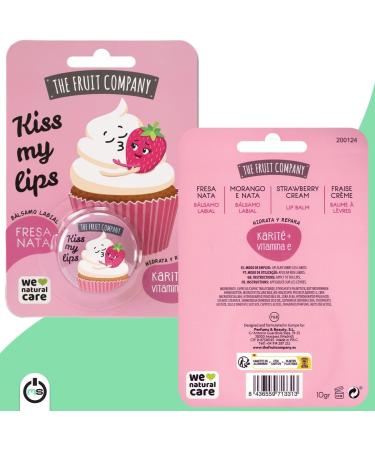 The Fruit Company Cherry Lip Balm 3 Pack Moisturizes & Repairs with Shea Butter Vitamin E Mineral Oil Free - Buy Online on GoSupps.com