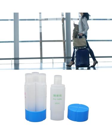 4 in 1 Travel Bottle Proof Refillable Toiletries Container 60ml Blue Portable for On The Go Use - Buy Online on GoSupps.com