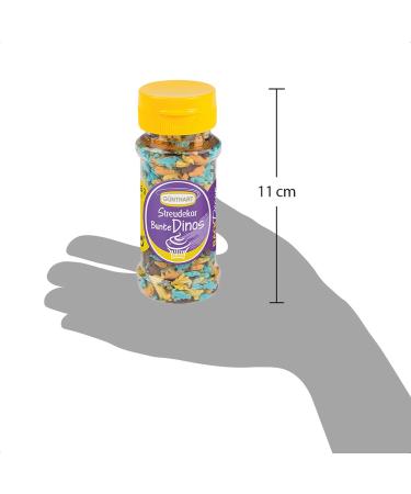 G nthart BackDecor Dinosaur Set - 6 Colorful Dino Sugar Figures & Sprinkles (75g) for Baking and Decoration - Buy Online on GoSupps.com